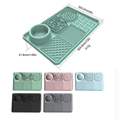 Silicone Pet Slow Feeder Mat with Suction Cups